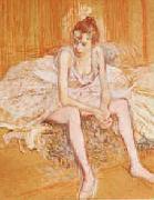 Dancer Seated  Henri  Toulouse-Lautrec